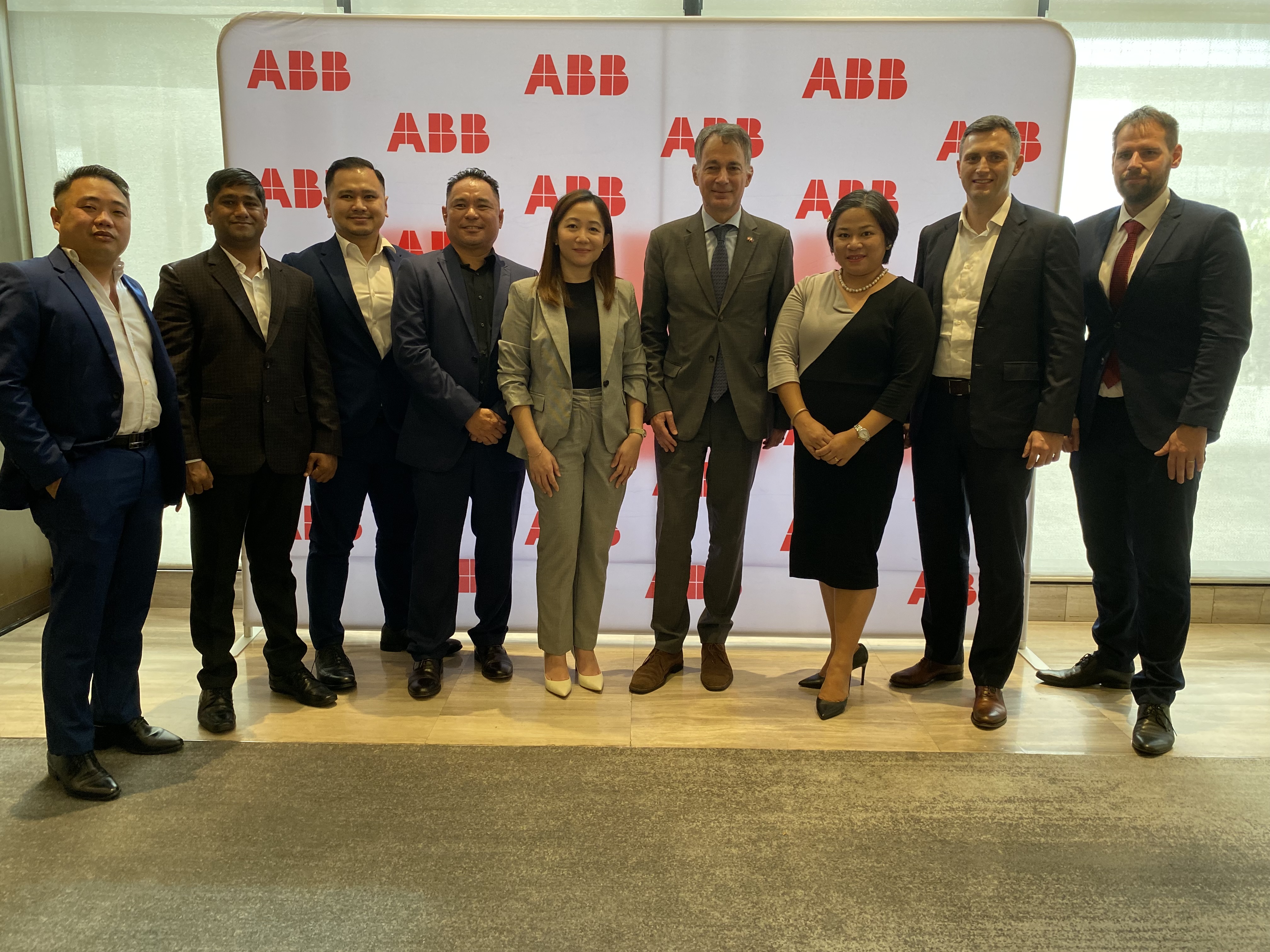 His Excellency, Alain Gasche, Ambassador of Switzerland to the Philippines and ABB team.